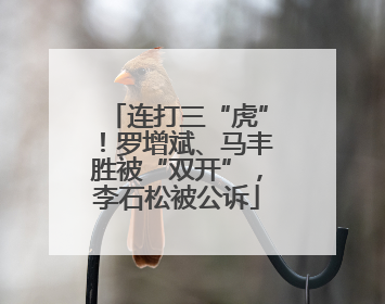 连打三“虎”！罗增斌、马丰胜被“双开”，李石松被公诉