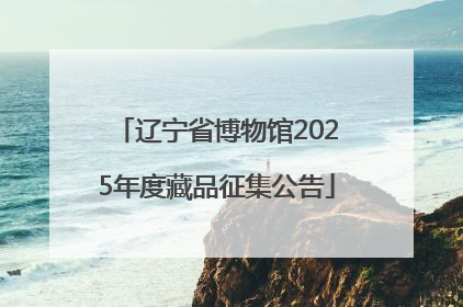 辽宁省博物馆2025年度藏品征集公告