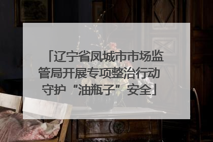 辽宁省凤城市市场监管局开展专项整治行动守护“油瓶子”安全