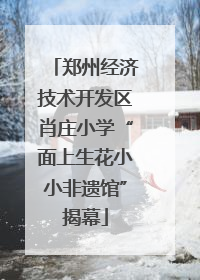 郑州经济技术开发区肖庄小学“面上生花小小非遗馆”揭幕