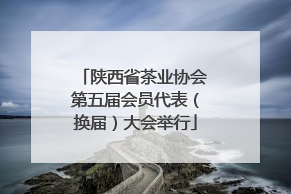 陕西省茶业协会第五届会员代表（换届）大会举行
