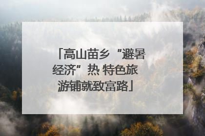 高山苗乡“避暑经济”热 特色旅游铺就致富路