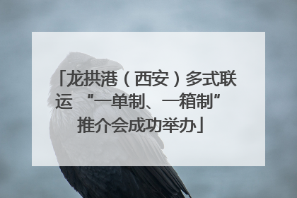 龙拱港（西安）多式联运 “一单制、一箱制” 推介会成功举办