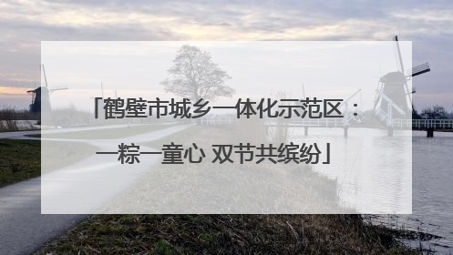 鹤壁市城乡一体化示范区：一粽一童心 双节共缤纷