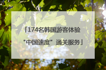 174名韩国游客体验“中国速度”通关服务