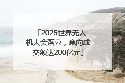 2025世界无人机大会落幕，意向成交额达200亿元