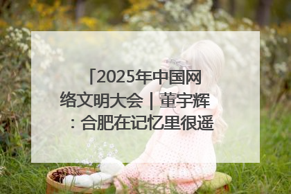2025年中国网络文明大会｜董宇辉：合肥在记忆里很遥远也很亲切