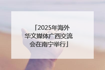 2025年海外华文媒体广西交流会在南宁举行