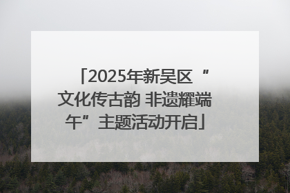2025年新吴区“文化传古韵 非遗耀端午”主题活动开启