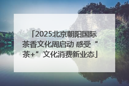 2025北京朝阳国际茶香文化周启动 感受“茶+”文化消费新业态