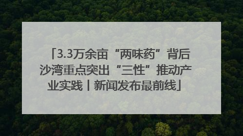 3.3万余亩“两味药”背后 沙湾重点突出“三性”推动产业实践丨新闻发布最前线