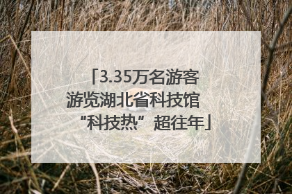3.35万名游客游览湖北省科技馆 “科技热”超往年