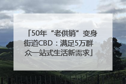 50年“老供销”变身街道CBD:满足5万群众一站式生活新需求