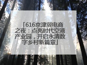 616京津冀电商之夜：点亮时代空港产业园，开启永清数字乡村新篇章